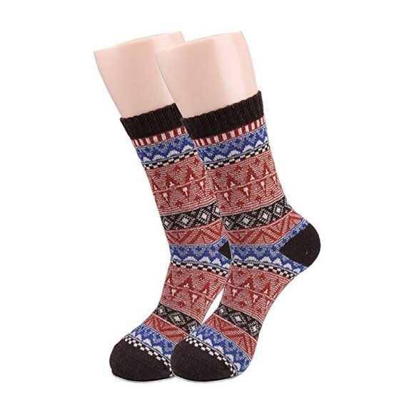 ✨✨BRAND NEW 5 Pairs Men's Vintage Cony Hair Crew Socks - Picture 3 of 7